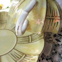 Vintage Yellow Fancy Tea Cup Royal Sealy Japan Mid Century Retro Tea Gift Downton Abbey Elegant Tea Cottage Shabby Chic When Roses Bloom