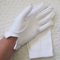 Vintage White Gloves Tea Party Retro Wedding Bride Bridesmaid  1st Communion Mid Century Minimalist Chic   Free Shipping US WhenRosesBloom