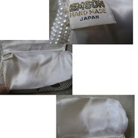 Vintage White Beaded Purse Evening Bag Mid Century Retro Classic Glamour Wedding Dance Cocktail Party Clutch Purse  WhenRosesBloom