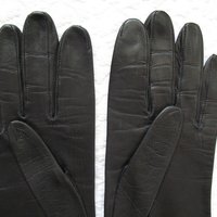 Vintage Gloves Black Kid Leather Matinee Mid Century Style NOS Lg Size Downton Miss Fisher Steampunk Cosplay Free  Ship USA   WhenRosesBloom