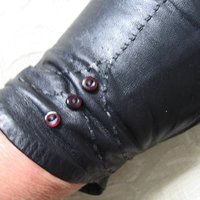 Vintage Gloves Black Leather Retro Mid Century Tea Party Elegant Steampunk Downton Miss Fisher Cosplay Free Ship in US When Roses Bloom