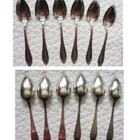 Silver Tea Spoons Sheraton Pattern Set 6 Circa 1910 Vintage Tea Dessert Presentation Box Gift  Antique Victorian WhenRosesBloom
