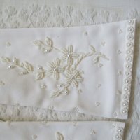 White Gloves Sz 7 8 Pearls Wedding Tea Dance Vintage NOS Matinee Evening Retro Mid Century Hollywood Glamour Free Ship US   WhenRosesBloom