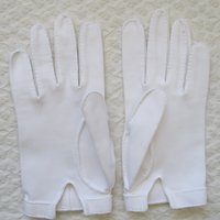 Vintage White Gloves Tea Party Retro Wedding Bride Bridesmaid  1st Communion Mid Century Minimalist Chic   Free Shipping US WhenRosesBloom