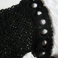 Vintage Black Crochet Lace Gloves Tea Party Elegant Steampunk Goth Victoria Downton Miss Fisher Cosplay  FREE SHIP US When Roses Bloom