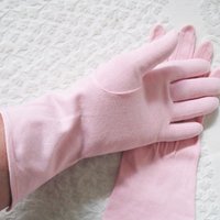 Pink Gloves Sz 6 1/2 Vintage Matinee Wedding Tea Retro Mid Century Bridal Downton Jane Austen Dress Cosplay Free Ship  US When Roses Bloom