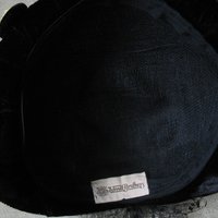 Black Velvet Hat 1950's Vintage Miss Fisher Downton Abbey Cosplay Mid Century Royal Style WhenRosesBloom