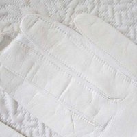 Gloves White  Sz 7 Formal Debutante Presentation Italian Kid Leather NOS Elegant Wedding Dance Austen Retro Hollywood Glamour WhenRosesBloom