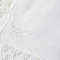Vintage White Hanky Wedding Keepsake Remembrance Heirloom Embroidery Classic Romantic Handkerchief FREE Ship in US  WhenRosesBloom