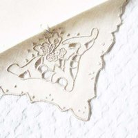 Vintage Madeira Napkins Set/4 Cutwork Embroidery Heirloom Linens NOS new old stock elegant tea napkins Shabby Chic Cottage  When Roses Bloom