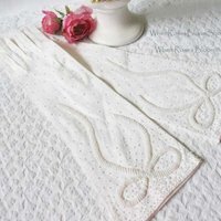 White Gloves Vintage Wedding Tea Retro Mid Century Matinee Bride Bridesmaid Downton J Austen Titanic  Cosplay Free Ship  US When Roses Bloom