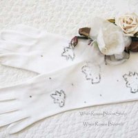 Vintage Long White Gloves  Wedding Dance Mid Century Retro Hollywood Glamour Miss Fisher Downton Cosplay FREE SHIP in US   WhenRosesBloom