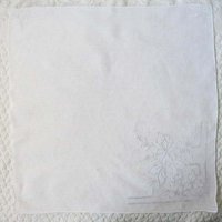Vintage White Hanky Wedding Keepsake Remembrance Heirloom Embroidery Classic Romantic Handkerchief FREE Ship in US  WhenRosesBloom