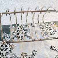 Vintage Silver Toast Letter Rack Estate Silver English Afternoon Tea Shabby Chic Minimalist Jane Austen Downton Abbey Tea WhenRosesBloom