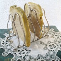 Vintage Silver Toast Letter Rack Estate Silver English Afternoon Tea Shabby Chic Minimalist Jane Austen Downton Abbey Tea WhenRosesBloom