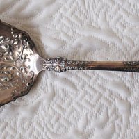 Vintage Silver Berry Salad Spoon Tea Gift Berkshire 1897 Rogers Victoria Downton Shabby Chic Cottage Decor Free Ship in US WhenRosesBloom