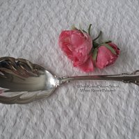 Vintage Silver Spoon Dessert Salad Berry Silver Fashion 1957 Holmes & Edwards Tea Gift  Shabby Cottage Decor WhenRosesBloom