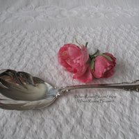 Vintage Silver Spoon Dessert Salad Berry Silver Fashion 1957 Holmes & Edwards Tea Gift  Shabby Cottage Decor WhenRosesBloom