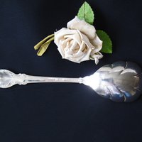 Vintage Silver Spoon Dessert Salad Berry Silver Fashion 1957 Holmes & Edwards Tea Gift  Shabby Cottage Decor WhenRosesBloom