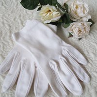 White Gloves Vintage Tea Party 1st Communion Wedding Dance Party Dress Child Gloves Free Ship US Victoria Downton  Cosplay  WhenRosesBloom