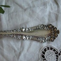 Vintage Silver Berry Salad Spoon Tea Gift Berkshire 1897 Rogers Victoria Downton Shabby Chic Cottage Decor Free Ship in US WhenRosesBloom