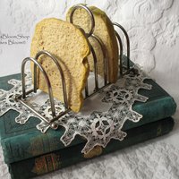 Silver Toast Letter Rack Vintage Estate Silver English Afternoon Tea Shabby Chic Minimalist Jane Austen Downton Abbey Tea WhenRosesBloom
