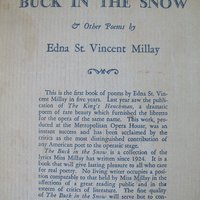 Vintage Book Edna St Vincent Millay The Buck in the Snow 1928  1st Ed Rare Poetry Literature Gift Decorative Library Decor  WhenRosesBloom