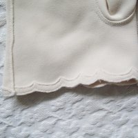 Beige Gloves Size 7 1/2 Vintage Retro Tea Party Wedding Dance Bride Bridesmaid Mid Century 50s 60s Cosplay Free Shipping  US WhenRosesBloom