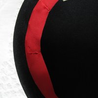 Vintage Black Hat  Wool w/Bow Classic Cocktail Pillbox Bellhop Toque with Elegant Jackie O Style 1940s-50s Cosplay WhenRosesBloom