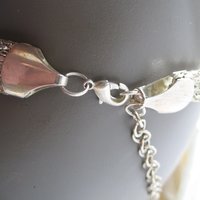 Silver Necklace Multi Chain Drape Statement Necklace Boho Gypsy Retro Style Elegant Wedding Vintage Necklace  WhenRosesBloom