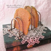 Silver Toast Letter Rack Vintage Estate Silver English Afternoon Tea Shabby Chic Minimalist Jane Austen Downton Abbey Tea WhenRosesBloom