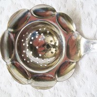 Silver Tea Strainer Sugar Sifter Vintage Rare Elegant Afternoon Tea Party Downton Austen Elegant Cottage Shabby Chic Tea Gift WhenRosesBloom