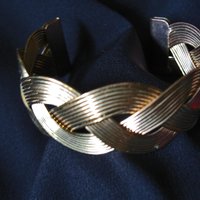 Vintage Bracelet Wire Braid Design Casual Retro 70s 80s Boho Gypsy Hipster Retro Jewelry Gift  WhenRosesBloom