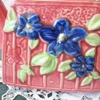Vintage Tea Pot Majolica Pink & Blue Floral Made in Japan Retro Tea Gift  Farmhouse Cottage Shabby Chic Romantic Classic Tea WhenRosesBloom