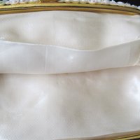 Vintage White Sequin and  Beaded Clutch Purse Evening Bag Art Deco Style Retro Cocktail Party Classic Style Glamour Dance WhenRosesBloom