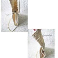 White Beaded Purse Vintage Retro Boho Mod Hippie Style Mod Swinging 60s Style Shoulder Bag for Cosplay NOS new old stock WhenRosesBloom
