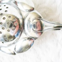 Silver Tea Strainer Sugar Sifter Vintage Rare Elegant Afternoon Tea Party Downton Austen Elegant Cottage Shabby Chic Tea Gift WhenRosesBloom
