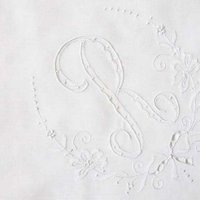 Vintage White Madeira Hanky R Initial Monogram Wedding Keepsake Gift Handkerchief Remembrance Heirloom Free Ship  US WhenRosesBloom