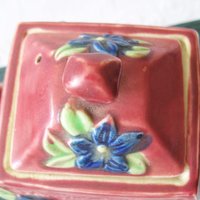 Vintage Tea Pot Majolica Pink & Blue Floral Made in Japan Retro Tea Gift  Farmhouse Cottage Shabby Chic Romantic Classic Tea WhenRosesBloom
