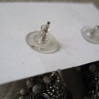 Vintage Silver Blue Pierced Earring Chandelier Boho Gypsy Hipster Casual Retro Jewelry Bollywood Beecham Cosplay FREE SHIP US WhenRosesBloom