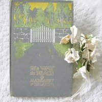 Vintage Book Romance Pretty Decorative Book Classic Book Gift 1st Ed Library Decor Art Nouveau Edwardian The Way of Peace WhenRosesBloom