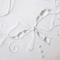 Vintage White Madeira Hanky R Initial Monogram Wedding Keepsake Gift Handkerchief Remembrance Heirloom Free Ship  US WhenRosesBloom