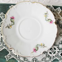 Vintage Floral Tea Cup Pink Roses with Gold Mid Century Tea Time Party Gift Victoria Downton Abbey Cottage Shabby Chic When Roses Bloom
