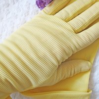 Vintage Gloves Sheer Yellow NOS  Retro Mid Century Wedding Tea Dance Downton Tea Party  Mid Century Cosplay  Free Ship  US When Roses Bloom