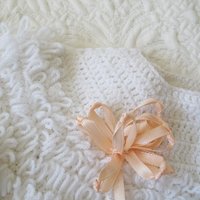Vintage Baby Jacket Cardigan Matinee Jacket  Hand Crochet Baby Keepsake Heirloom Gift WhenRosesBloom