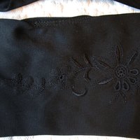 Vintage Gloves Black Retro Mid Century Tea Dance Wedding Downton Miss Fisher Steampunk Cosplay Gloves NOS Free Ship  US When Roses Bloom
