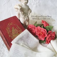 Vintage Fingerless Gloves White Victorian Lace Antique Wedding Downton Titanic Austen Victoria Dickens Cosplay Free Ship US When Roses Bloom