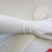 Vintage White Gloves Matinee Wedding Tea Retro Mid Century Bride Downton Titanic Jane Austen Cosplay  Free Ship  US When Roses Bloom