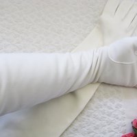 Vintage White Gloves Matinee Wedding Tea Retro Mid Century Bride Downton Titanic Jane Austen Cosplay  Free Ship  US When Roses Bloom