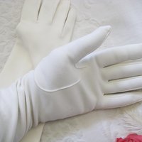 Vintage White Gloves Matinee Wedding Tea Retro Mid Century Bride Downton Titanic Jane Austen Cosplay  Free Ship  US When Roses Bloom